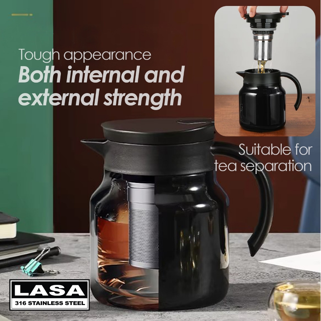 LASA 316 Stainless Steel Thermos Vacuum Insulated Coffee Pot Tea Pot - Image 10
