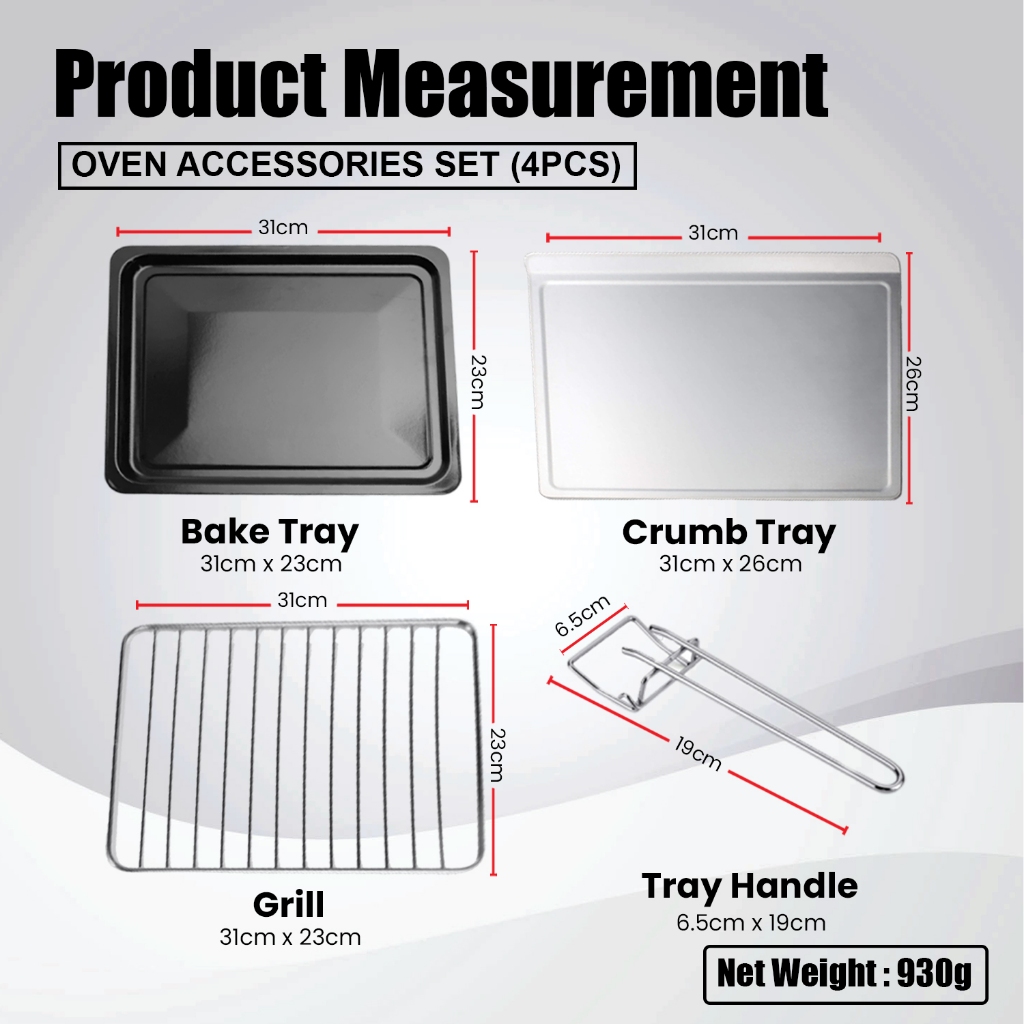 MUGEN Oven Accessories Set (4 Pcs) - Image 3