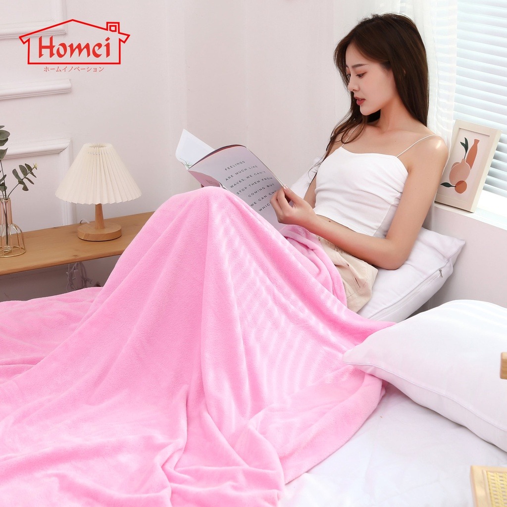 Homei Coral Velvet Super Soft Blanket - Queen Size (180 x 200cm) - Image 4