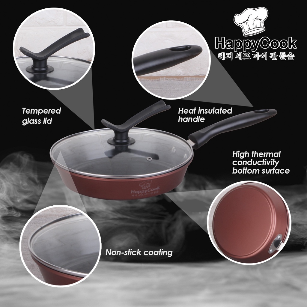 HappyCook Enamel Non-Stick Cookware Set - Image 6