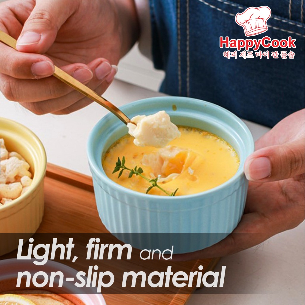 HappyCook Nordic Ceramic Soufflé Bowl Set (6 Pcs) - Image 4