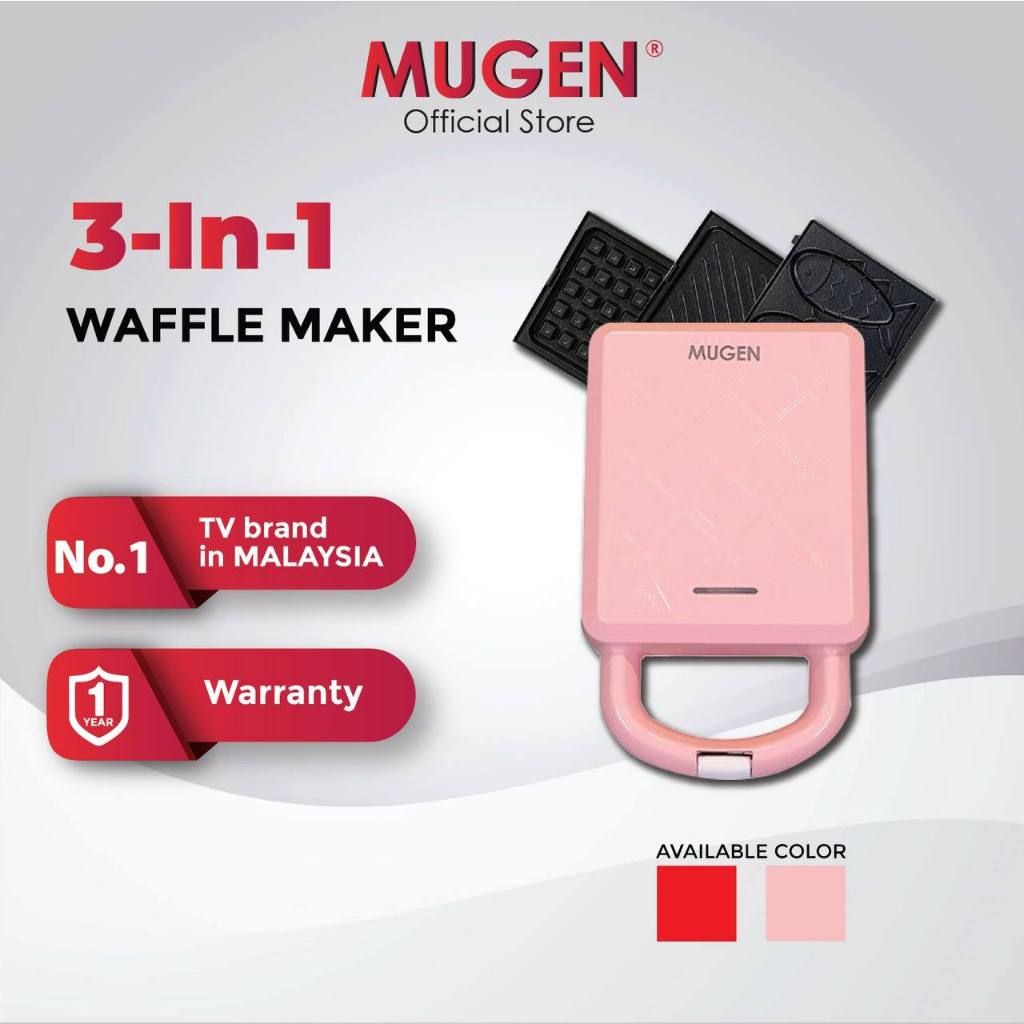 MUGEN 3 In 1 Waffle Maker MWM-650