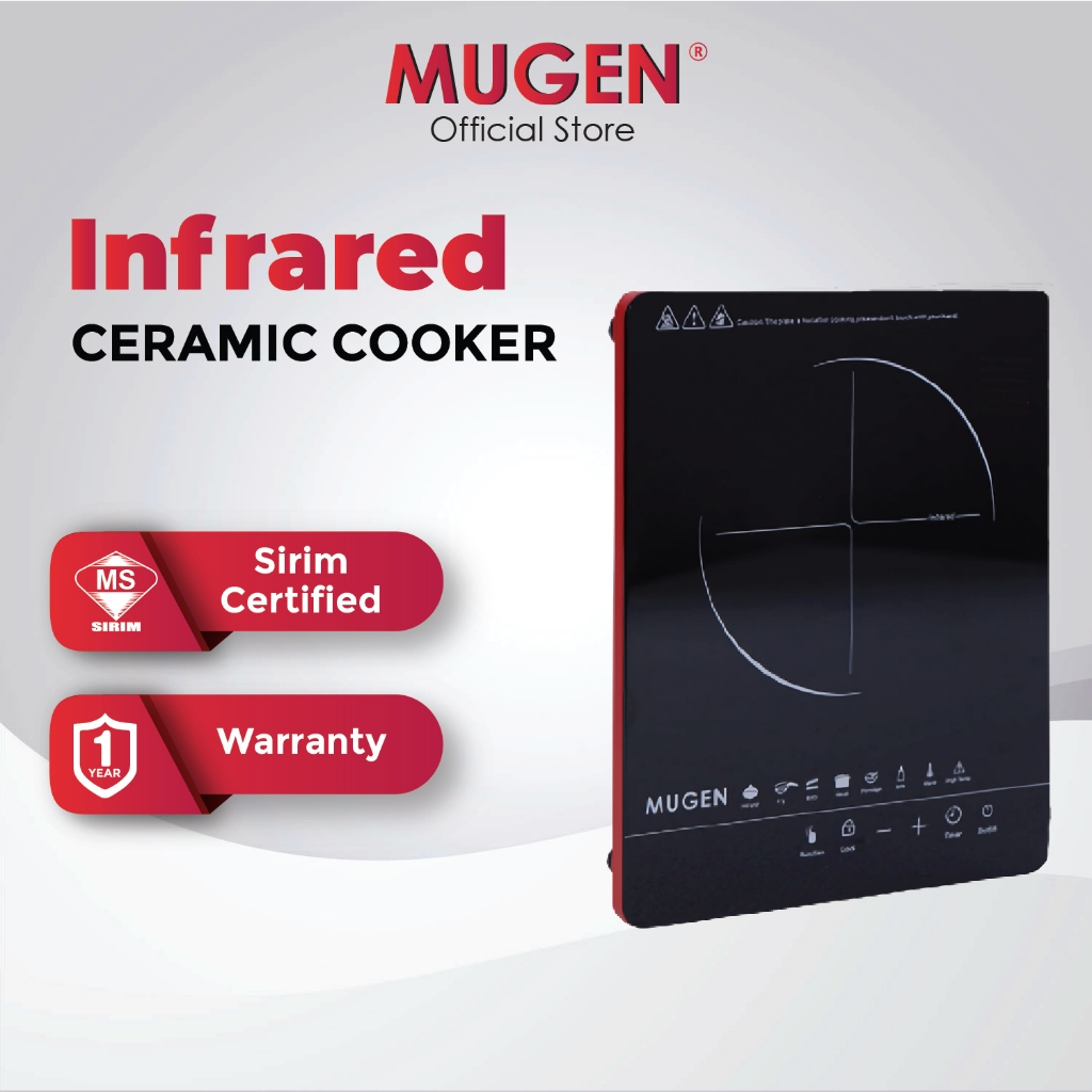 MUGEN Crystal Glass Ceramic Cooker MCC-2000