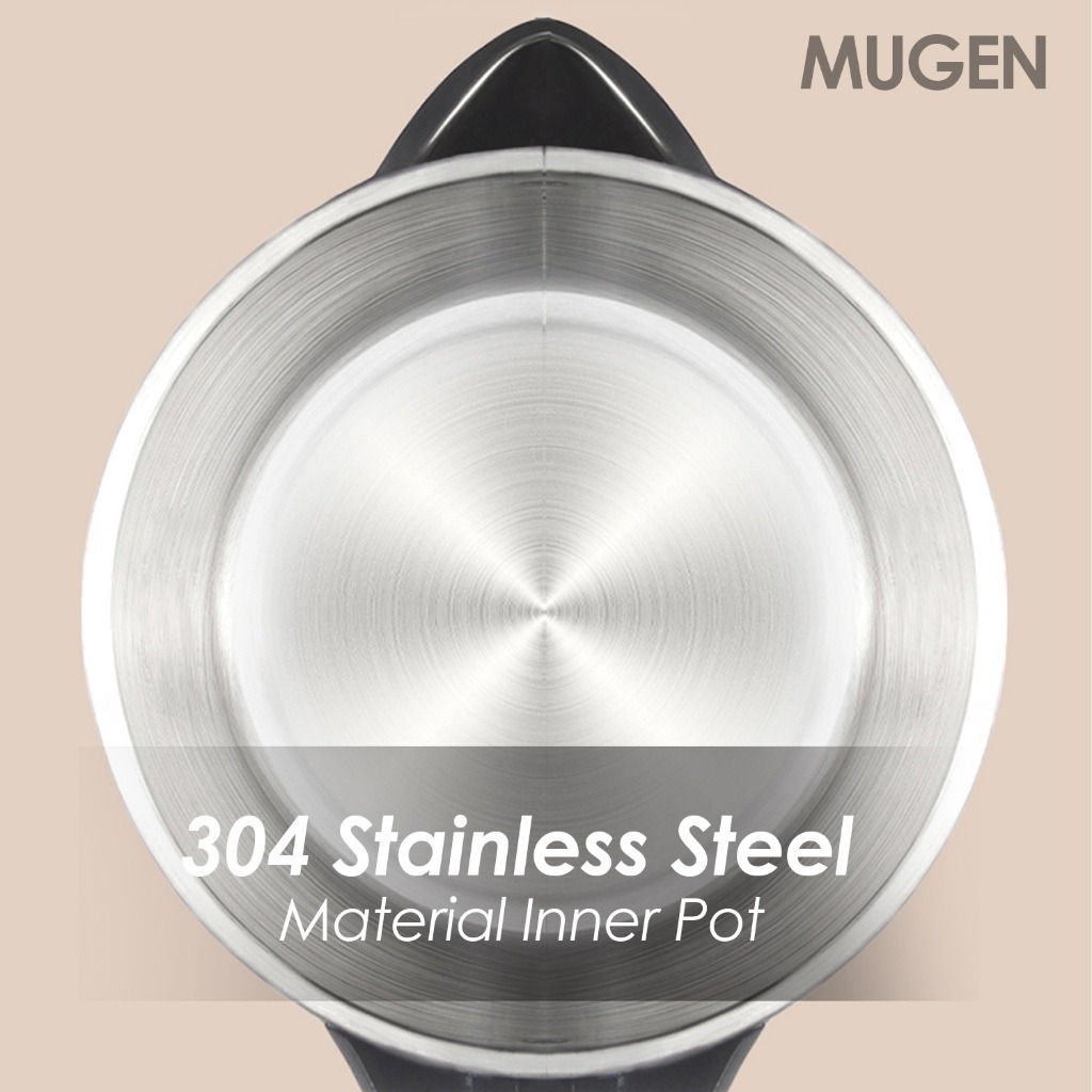 MUGEN White Electric Kettle (1.8L) MEK-1800 - Image 3