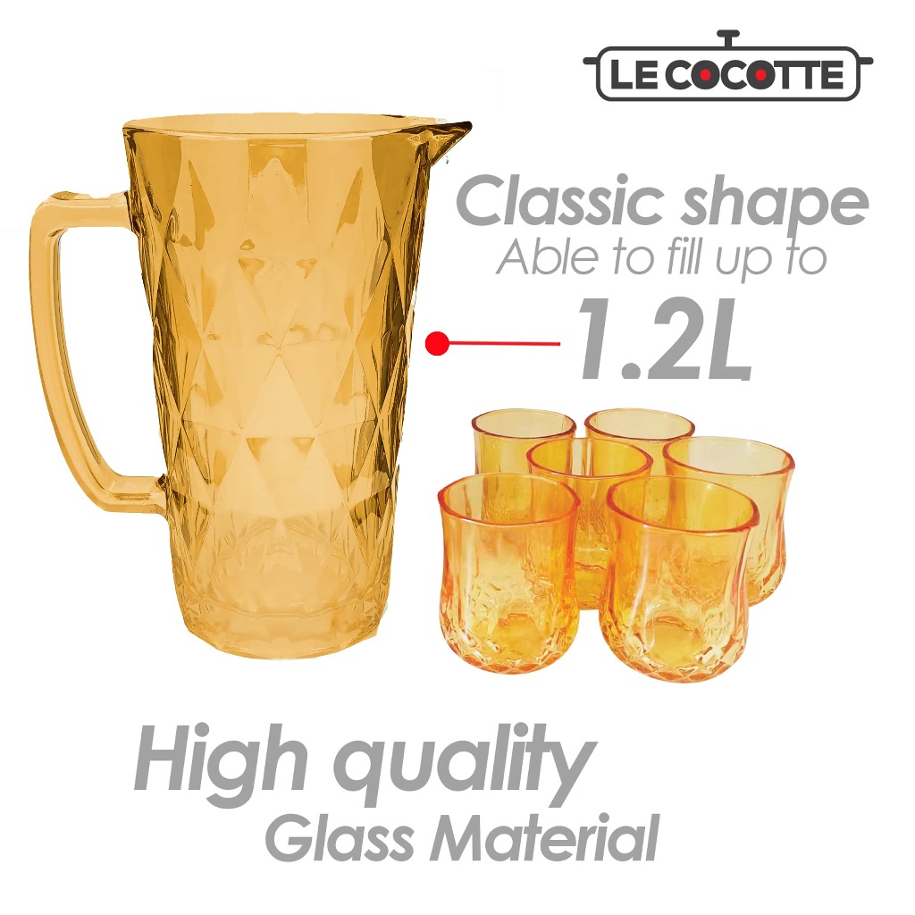 Le Cocotte Beverage Jug Set Golden Series V3 (1.2L) - Image 3