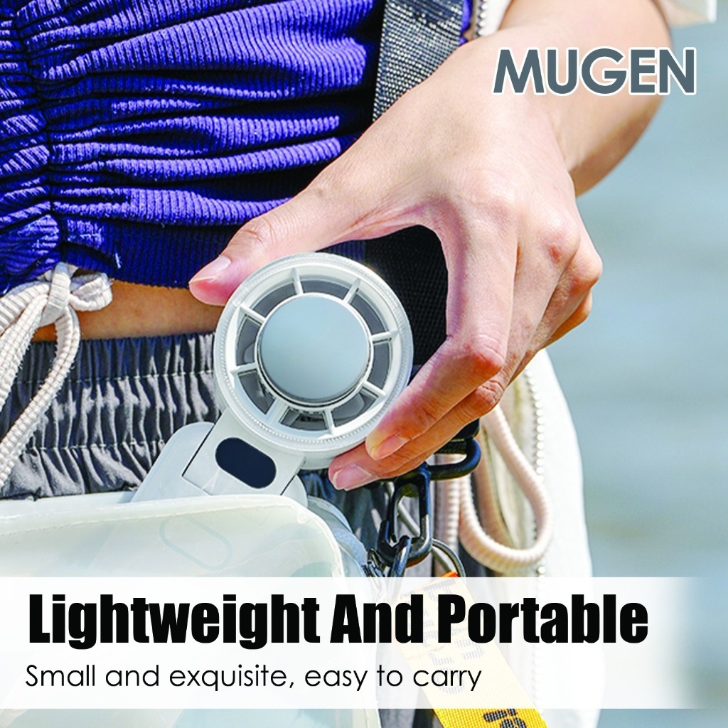 MUGEN Handheld Rechargeable Mini Foldable Portable Fan With Digital Display X80 - Image 8