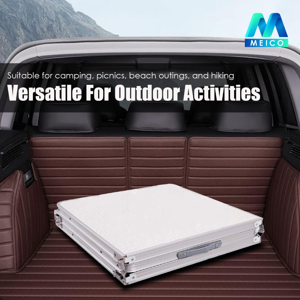 MEICO Outdoor Camping Picnic Aluminium Foldable Table With Chair - Image 4