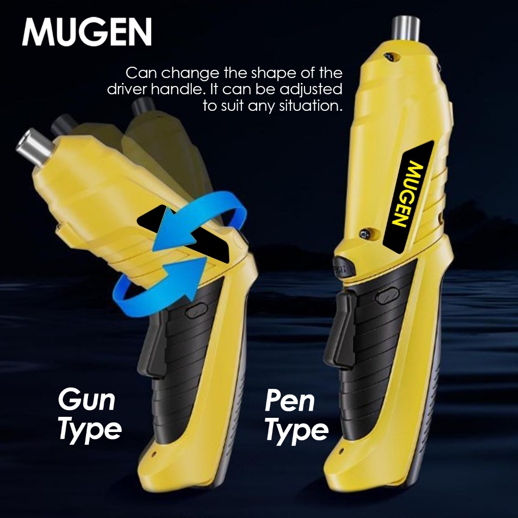 MUGEN Cordless Electric Screwdriver Drill Set (47 Pcs) MCS-1500 - Image 5