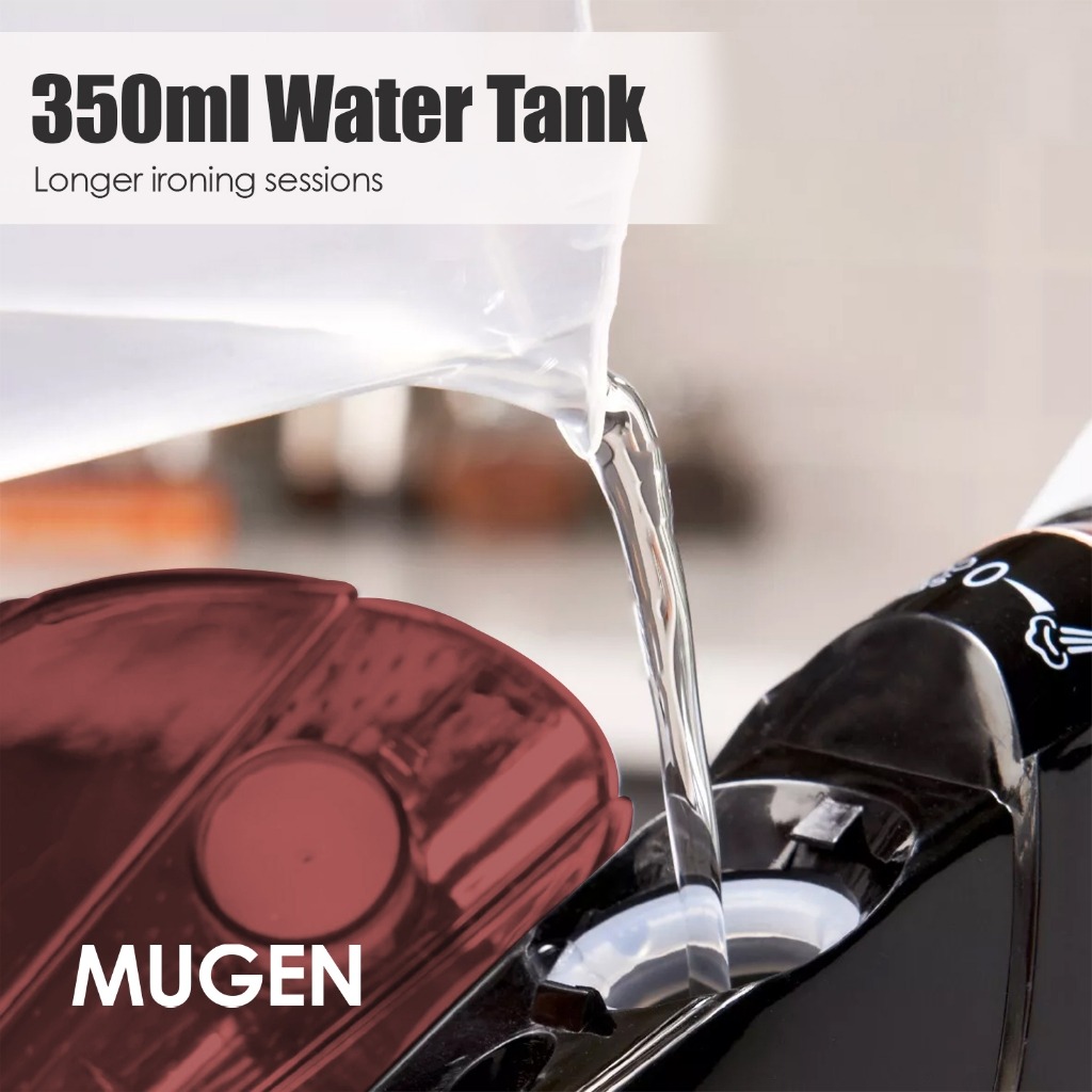 MUGEN Anti-Burn Guaranteed Cordless Steam Iron (2200W) MSI-2200 - Image 3