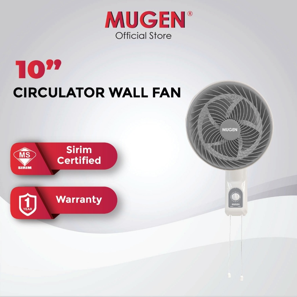 MUGEN Wall Circulator Fan (10") MWF-1090