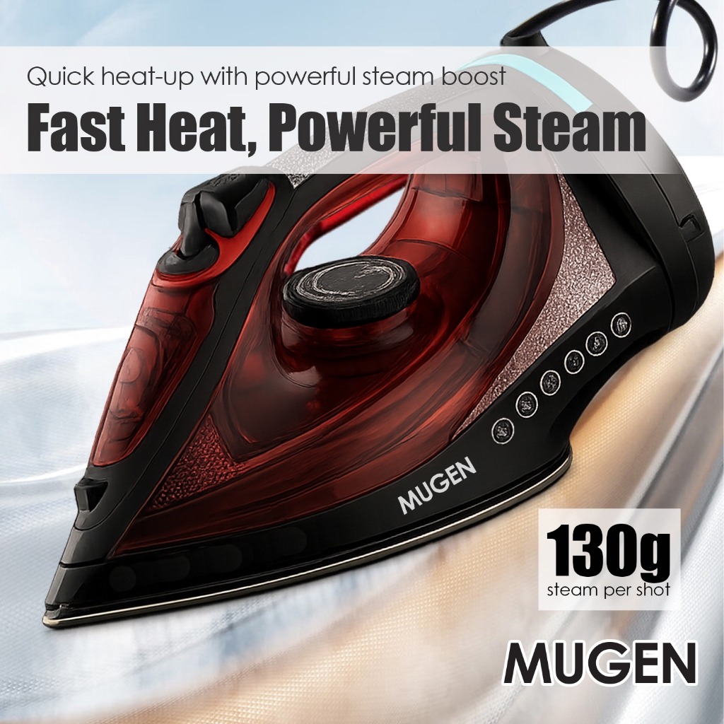 MUGEN Anti-Burn Guaranteed Cordless Steam Iron (2200W) MSI-2200 - Image 5