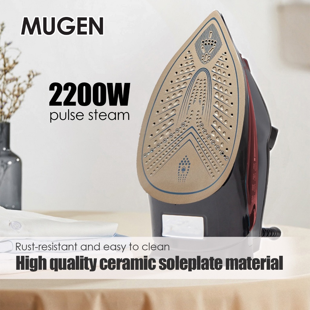 MUGEN Anti-Burn Guaranteed Cordless Steam Iron (2200W) MSI-2200 - Image 4