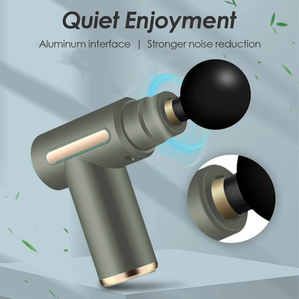 MUGEN Mini Relaxing Rechargeable Massage Gun Relaxation 4 Massage Head 6 Speeds - Image 7