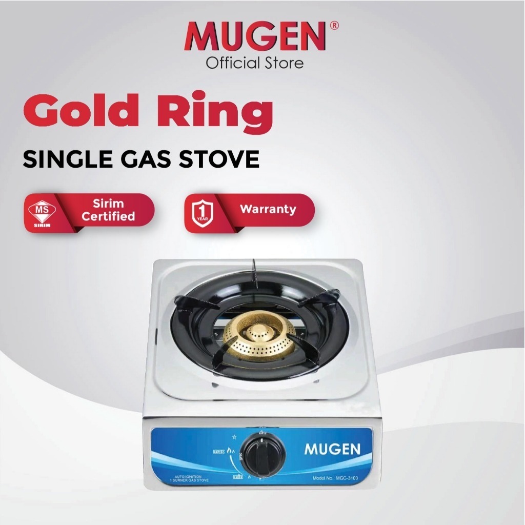 MUGEN Gold Ring Single Gas Stove MGC-3100