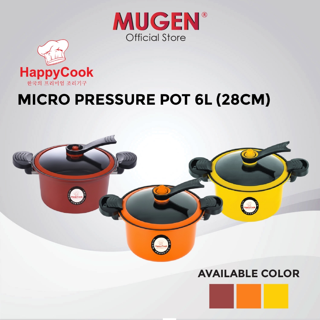 HappyCook Non-Stick Micro Pressure Pot (6L)