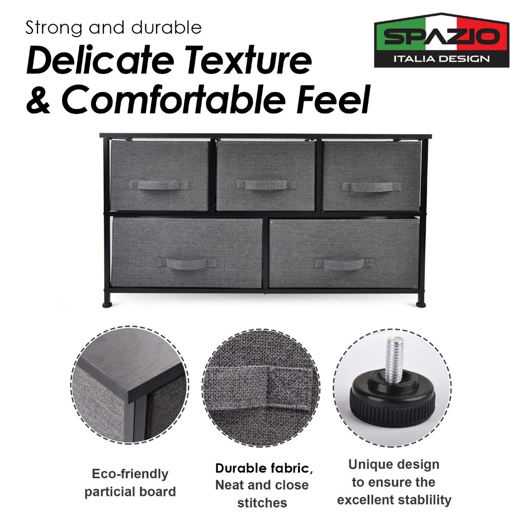 Spazio Drawer Cabinet Storage Organizer (5 Pcs) - Image 6
