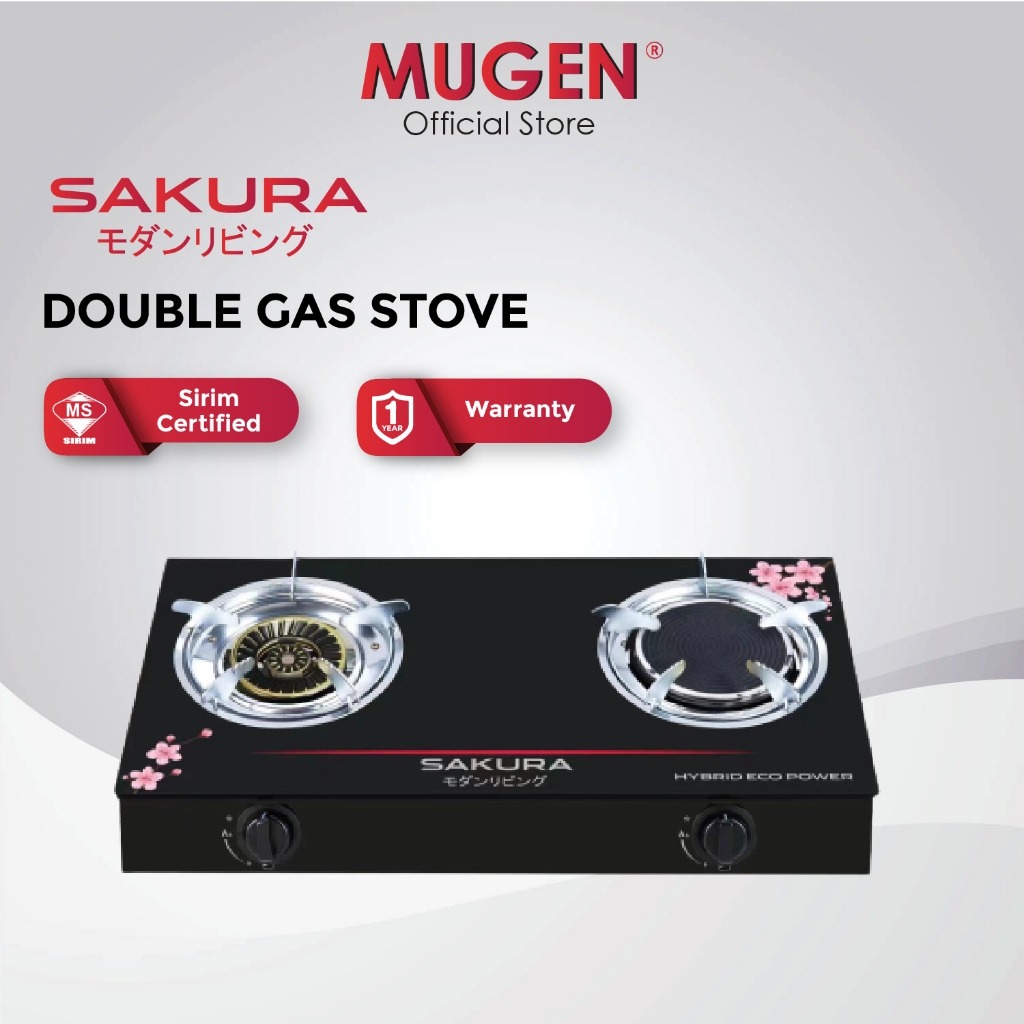 SAKURA Tempered Glass Gas Stove SGS-D9