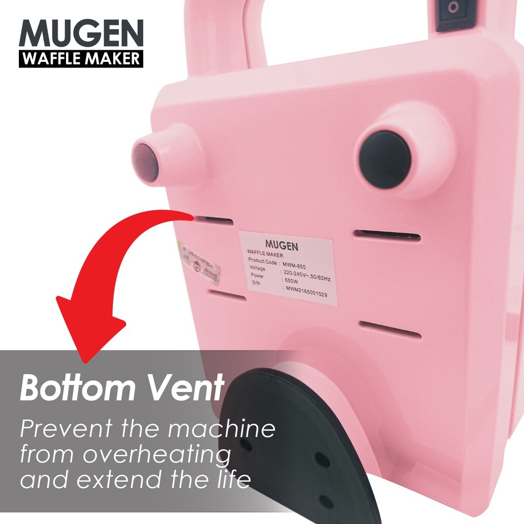 MUGEN 3 In 1 Waffle Maker MWM-650 - Image 3