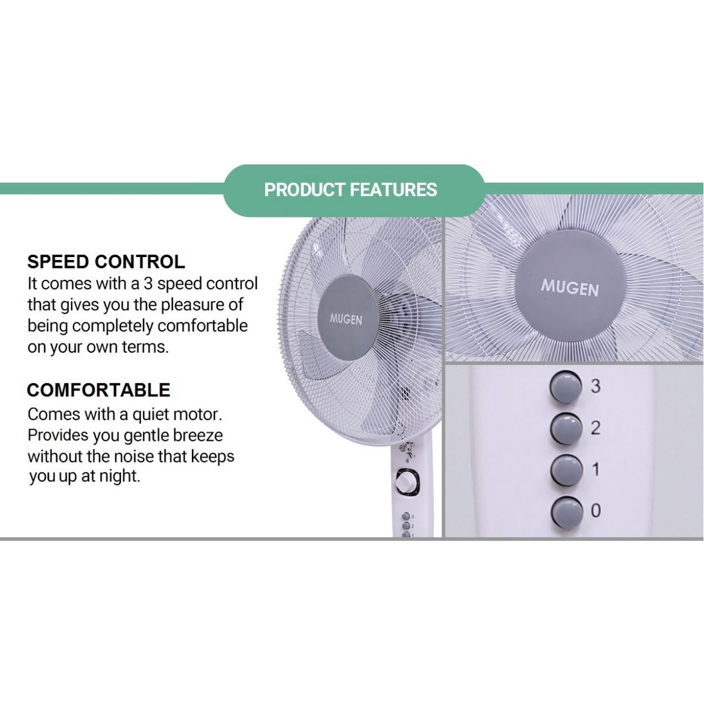 MUGEN Stand Fan V1 Set (16") MSF-1650 - Image 3