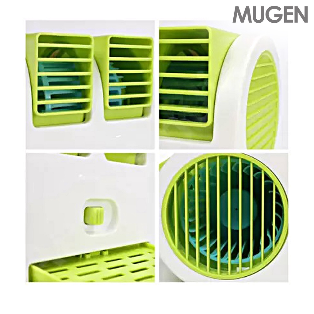 Portable USB Mini Fan Double Blow Wind Bladeless Desktop Cooler - Image 6
