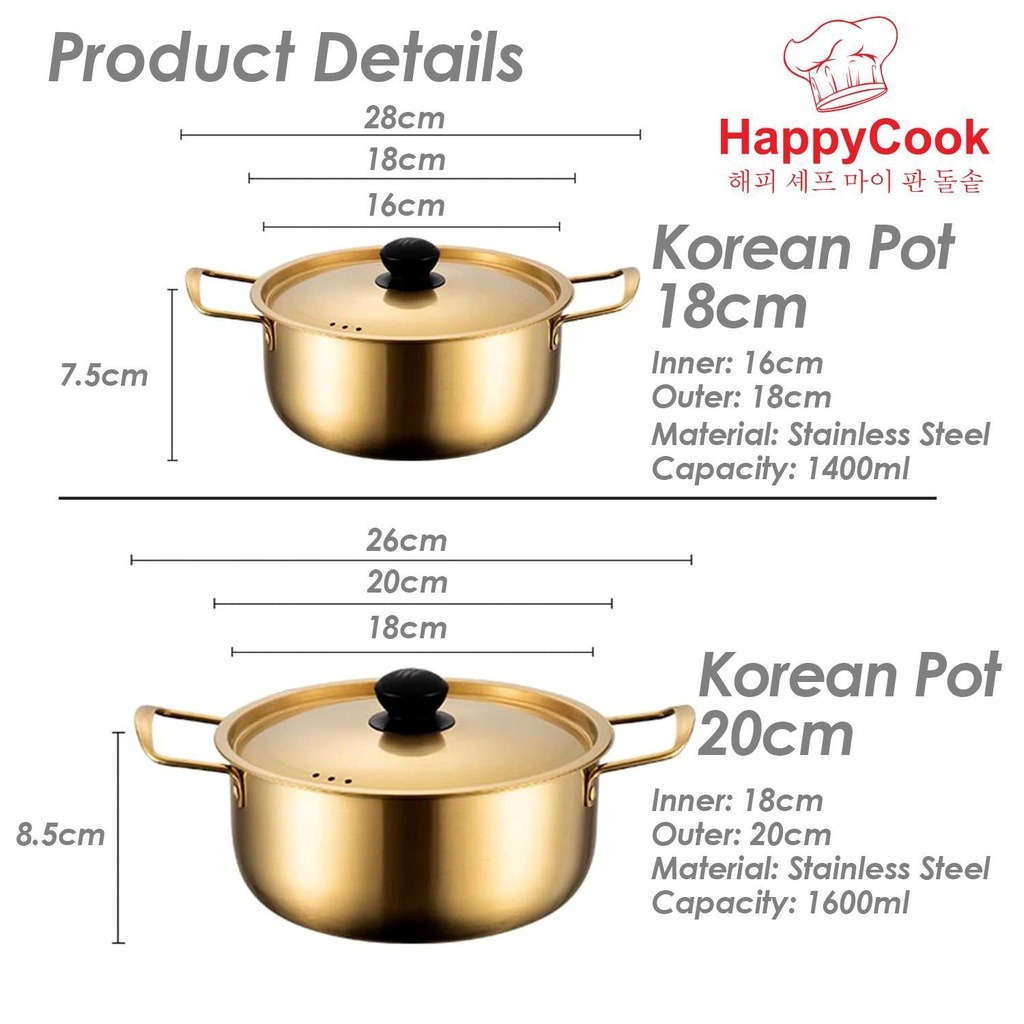 HappyCook Korean Gold Noodle Pot - Image 3