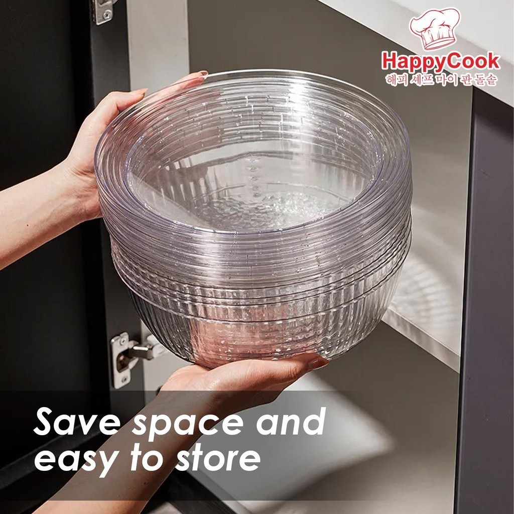 HappyCook 4 Tier/5 Tier Stackable Transparent Food Insulation Dish Cover - Image 8